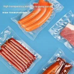 Vakuumpakkere>10*15 cm vakuumpose til fødevarer, 10 stk., forseglet emballage, transparent