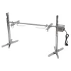53" elektrisk BBQ-rotisseri-sæt, universal stegestativ, 88 lb (40 kg), automatisk 25 W drejemotor, højdejusterbar, blå Best