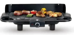 2 i 1 elektrisk grill, fritstående og bordplade, 46 x 23 cm Online