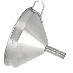 304 køkkentragt i rustfrit stål med filter til overførsel af flydende, tørre ingredienser, 15 cm mundingsdiameter Clearance