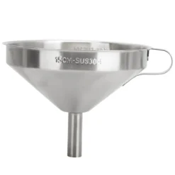 304 køkkentragt i rustfrit stål med filter til overførsel af flydende, tørre ingredienser, 15 cm mundingsdiameter Clearance