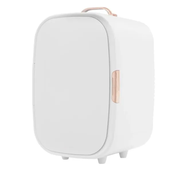 Køleskabe>12 L mini makeup-køleskab, kosmetik-køler med køle- og varmefunktion, til hjem og bil, elfenbensfarvet
