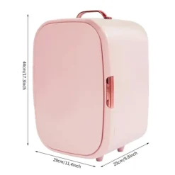 Køleskabe>12 L mini makeup-køleskab, kosmetisk køl-/varmeskab, køler & varmer, til kosmetik & drikke, hjem & bil, pink