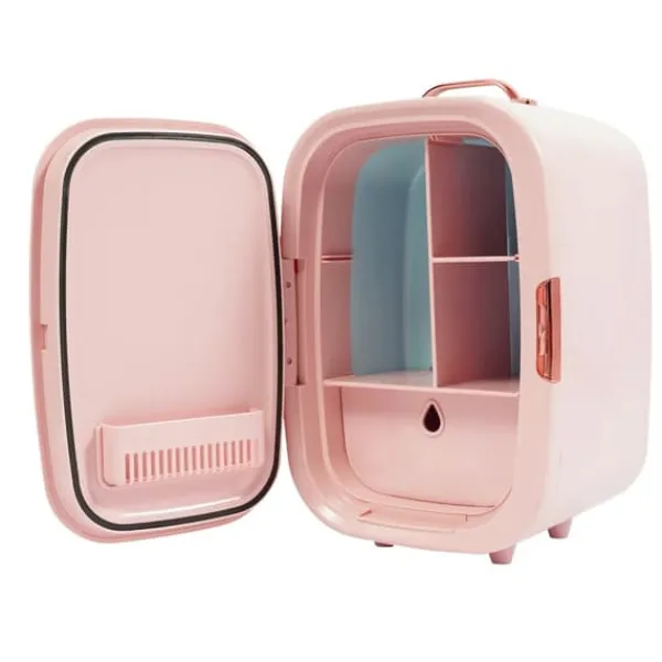 Køleskabe>12 L mini makeup-køleskab, kosmetisk køl-/varmeskab, køler & varmer, til kosmetik & drikke, hjem & bil, pink