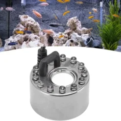 12 lampor Färgglad Dimmakare i rostfritt stål Vattendimma Atomizer för Aromaterapi Oxygen Bar Waterscape Atomized Bonsai UK Plug 110‑240V New