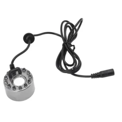 12 lampor Färgglad Dimmakare i rostfritt stål Vattendimma Atomizer för Aromaterapi Oxygen Bar Waterscape Atomized Bonsai UK Plug 110‑240V New