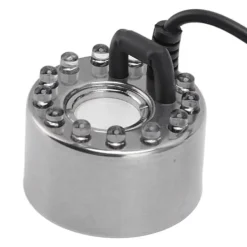 12 lampor Färgglad Dimmakare i rostfritt stål Vattendimma Atomizer för Aromaterapi Oxygen Bar Waterscape Atomized Bonsai UK Plug 110‑240V New