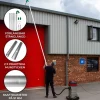 7,2 m Støvsugerhåndtag til Rengøring af Tagrende Afløbsrør 700 g pr. rør Aluminiumsrørdyser Silikoneslangeadapter U-bøjet hals Jubilæumsklemme Hot