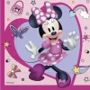 20 Minnie Junior™ papirservietter 33 x 33 cm. Size-Standard Hot