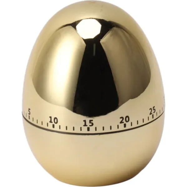 Æggeure>60 Minutters Æg Model Mekanisk Timer Madlavning Vækkeur Manuel Timer til Køkken Guld