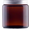 Honningkrukker>120 ml brun glaskrukke 58/R3 + låg 4 farver at vælge imellem!