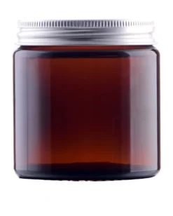 Honningkrukker>120 ml brun glaskrukke 58/R3 + låg 4 farver at vælge imellem!
