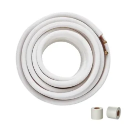 15240 mm Mini Split Line Sæt med 6,4 & 9,5 mm kobberrør og 3-lags isolering til aircondition og varmepumper. Ideelt til HVAC-systemer. Hot
