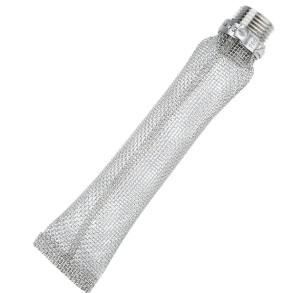 Dørslag & Sier>1/2" NPT rustfrit stål ølfilternet til hjemmebrygget ølkedel mæskekar (6")