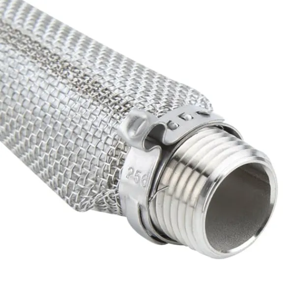 Dørslag & Sier>1/2" NPT rustfrit stål ølfilternet til hjemmebrygget ølkedel mæskekar (6")