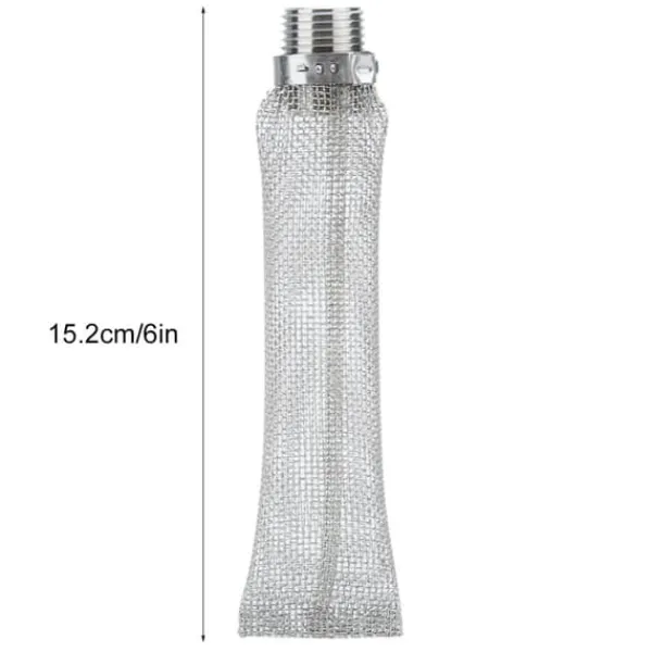 Dørslag & Sier>1/2" NPT rustfrit stål ølfilternet til hjemmebrygget ølkedel mæskekar (6")