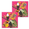 Papirservietter>20 papirservietter tukan fuschia 33 x 33 cm. Size-Standard