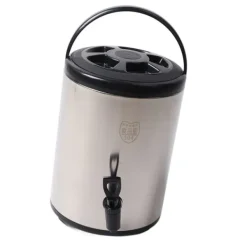 304 rustfrit stål isoleret drikkevareautomat 8 liter varm kold drikkevareautomat Kommerciel dobbeltlagsspand Sort 8L Outlet