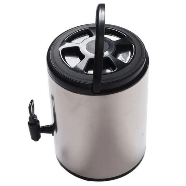 304 rustfrit stål isoleret drikkevareautomat 8 liter varm kold drikkevareautomat Kommerciel dobbeltlagsspand Sort 8L Outlet