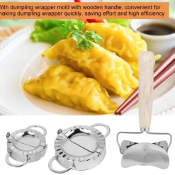 304 Rustfrit Stål Manuelt Dumpling Maker Sæt med Dumpling Wrap Værktøj Køkkenredskaber Online
