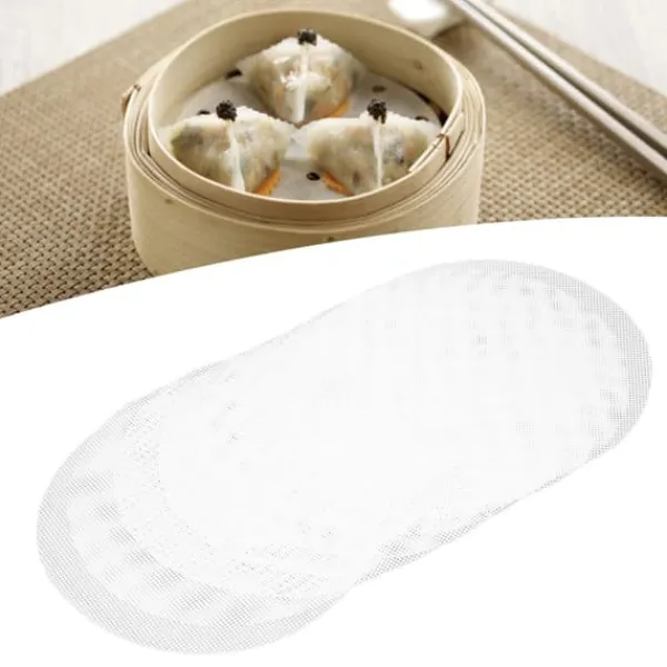 Madlavningsmaskiner>10 st Silikon Steamer Mesh Mat Förhindrar Stick Återanvändbara Klippbara Silikon Steamer Liners för Kök Restaurang 30cm/11.8in
