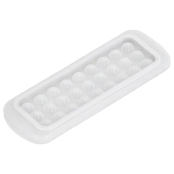 2 stk. 27 gitre 2 lags iskugleform DIY Rund isterningemaskinebakke med låg til køkkenbar Outlet