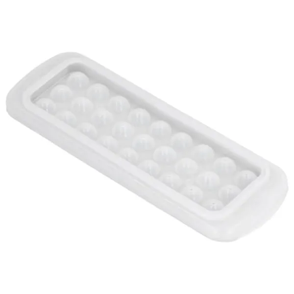 2 stk. 27 gitre 2 lags iskugleform DIY Rund isterningemaskinebakke med låg til køkkenbar Outlet