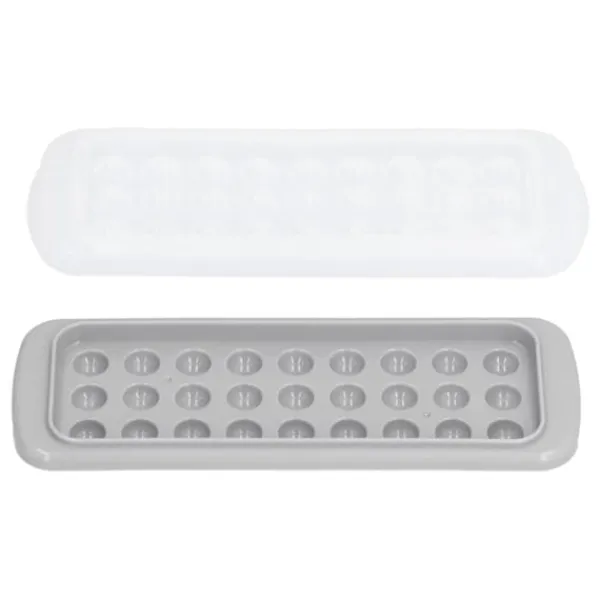 2 stk. 27 gitre 2 lags iskugleform DIY Rund isterningemaskinebakke med låg til køkkenbar Outlet