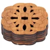 6 stk. bambusunderlag til tekop, skoldningssikker varmeisolering, teceremoniudstyr (type 2) Hot