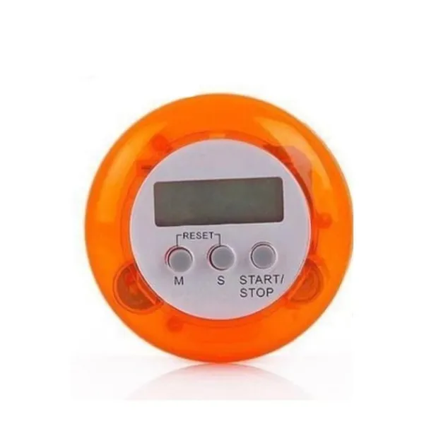 3 stk. digital køkkenur med høj alarm, magnetisk bagside, LCD-display, hvid til madlavning, bagning og sportsaktiviteter (hvid+orange+blå) Sale