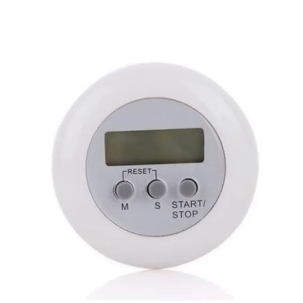 3 stk. digital køkkenur med høj alarm, magnetisk bagside, LCD-display, hvid til madlavning, bagning og sportsaktiviteter (hvid+orange+blå) Sale