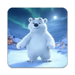 4 STK Dyr Isbjørn Coastere