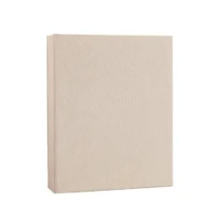 2 stk. fotoalbum (beige farve) – rummer op til 200 stk. 6-tommer fotos, jutebetrukket fotoalbum, mindebog, stor Discount