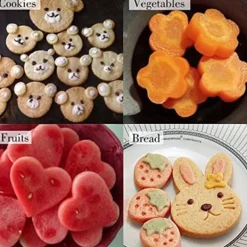 9 stk. frugt og grøntsager udstikker forme tegneserie udstikker form blomster kage kiks udskæring form værktøj fondant dejforme