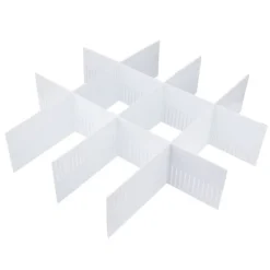 Opbevaringssystem Til Køkkenskuffer>5 stk. gør-det-selv plastik skuffeorganisator justerbare skuffedelere separatorer (50 * 11 cm)