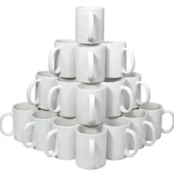 Kaffe- & Teservicer>72 stk Hvide Sublimationskrus inkl. Gaveæsker | MonsterShop