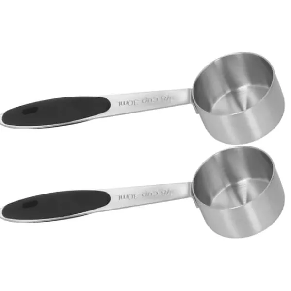 Målebægere & Måleskeer>2 stk. rustfrit stål kaffemåleske 1/8 kop 30 ml måleske spiseskefuld spiseske til kaffebønner mælkepulver te