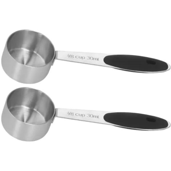 Målebægere & Måleskeer>2 stk. rustfrit stål kaffemåleske 1/8 kop 30 ml måleske spiseskefuld spiseske til kaffebønner mælkepulver te