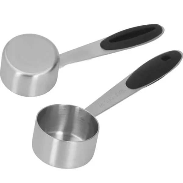 Målebægere & Måleskeer>2 stk. rustfrit stål kaffemåleske 1/8 kop 30 ml måleske spiseskefuld spiseske til kaffebønner mælkepulver te