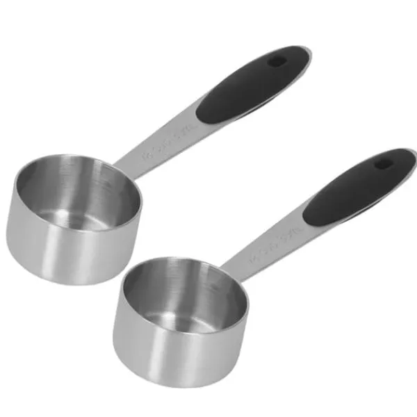 Målebægere & Måleskeer>2 stk. rustfrit stål kaffemåleske 1/8 kop 30 ml måleske spiseskefuld spiseske til kaffebønner mælkepulver te