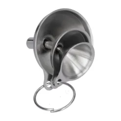 3 stk rustfrit stål tragt påfyldningsflasker Tragt Olie lækker skilletragt integreret væskedispenser med cirkel Hot