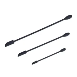 Stegepaletter>3 stk spatel fødevaregodkendt silikone dobbelthoved frugtsyltetøj creme makeup spatel til køkkensort
