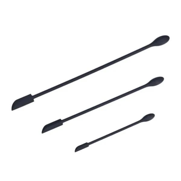 Stegepaletter>3 stk spatel fødevaregodkendt silikone dobbelthoved frugtsyltetøj creme makeup spatel til køkkensort