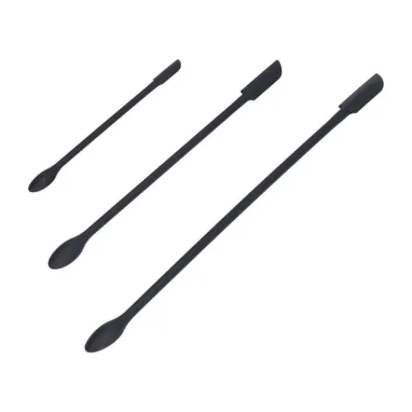 Stegepaletter>3 stk spatel fødevaregodkendt silikone dobbelthoved frugtsyltetøj creme makeup spatel til køkkensort