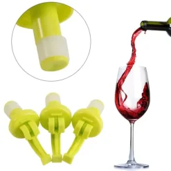 2 stk. sæt silikone vin øl låg lufttæt forseglet flaskehætte drikkevare nem åbning prop New