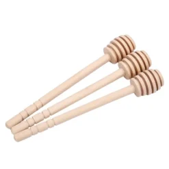 Honningkrukker>24 stk. træ honning drypper rørepind syltetøj sirup drypper pind servering køkkenredskaber gadgets (nr. 2)
