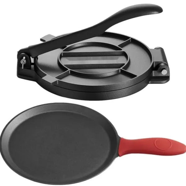 10 Tommer Tortillapresse, Chapati Dej Maskine, Kraftig Støbejern, Roti Fremstilling Clearance