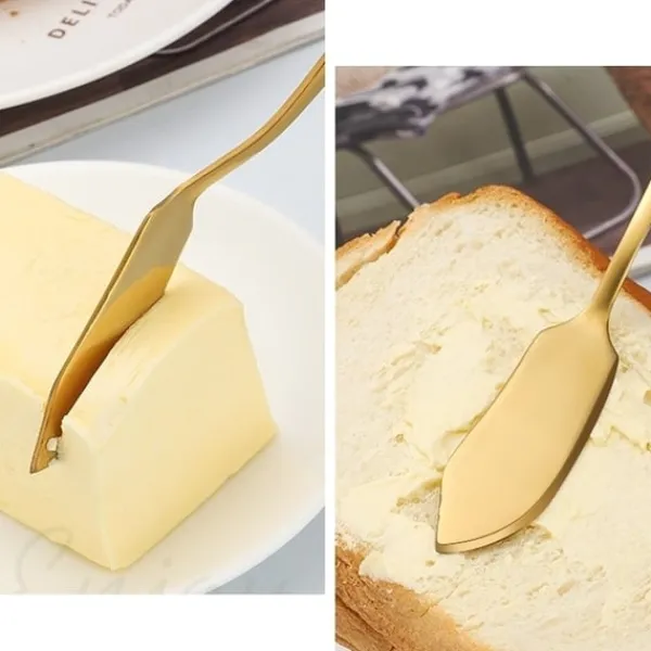 Bestik>4 X Smørknive i Rustfrit Sølvglas. Smørkniv