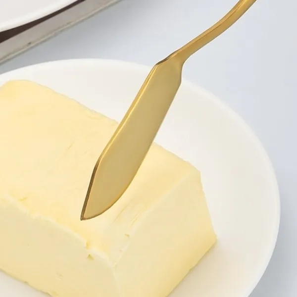 Bestik>4 X Smørknive i Rustfrit Sølvglas. Smørkniv