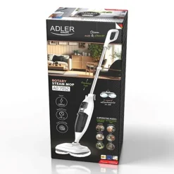Adler AD 7052 roterende dampmoppe hvid Sale